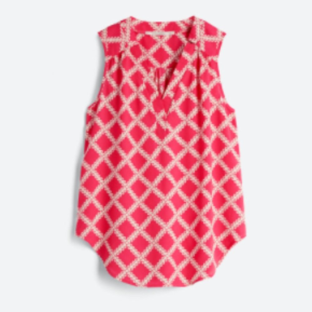 41 Hawthorn Shalley Split Neck Geometric Tank